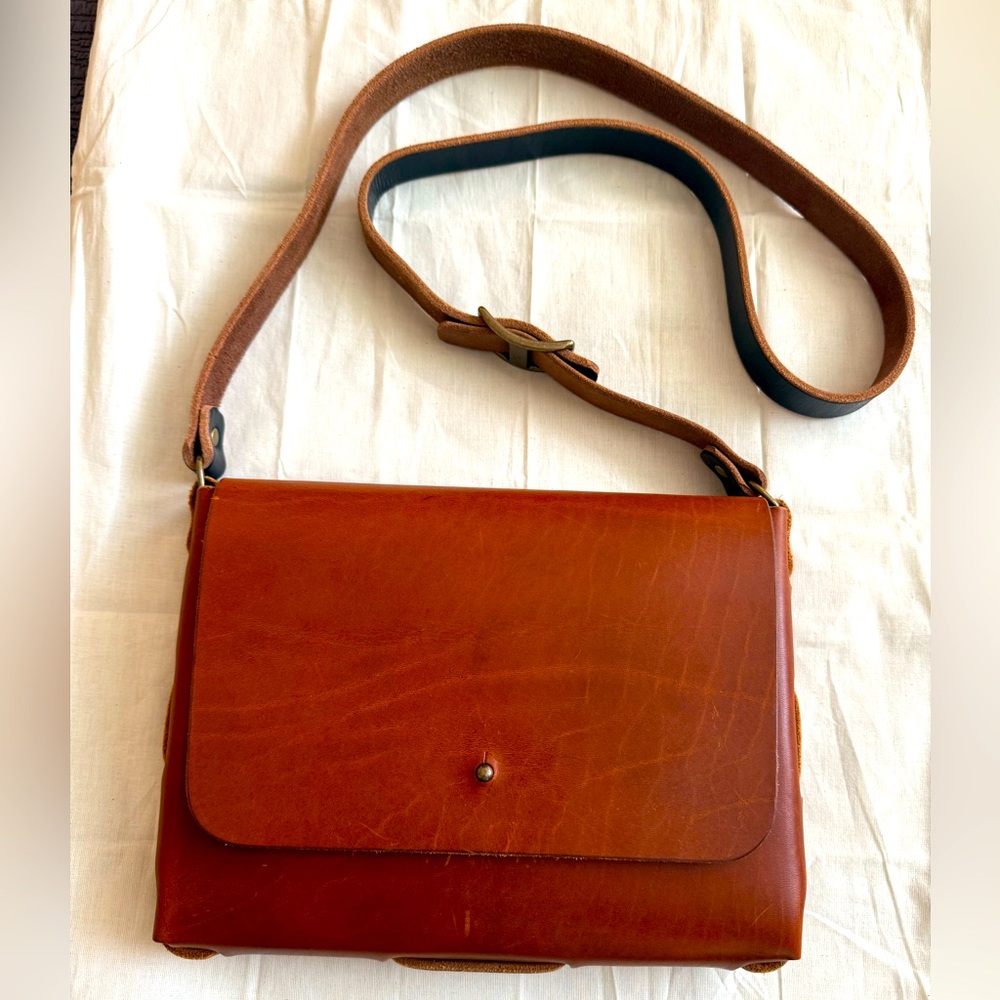 Popov Leather Everyday Satchel - English Tan - Seidel Leather